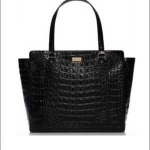 Bristol Drive Croc Elissa - Black Kate Spade